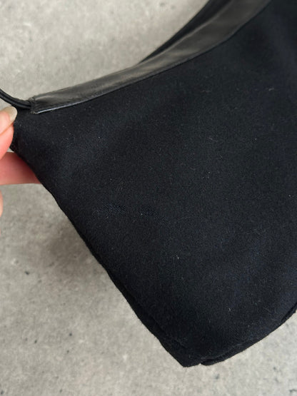 Armani Jeans 2000s Wool Shoulder Bag