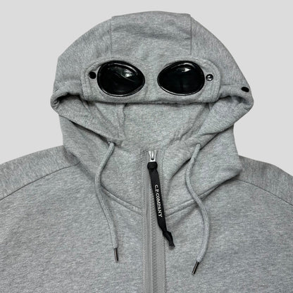 CP Company 2021 Goggle Hood Thick Zip-up Hoodie - L | Default Title, Grey