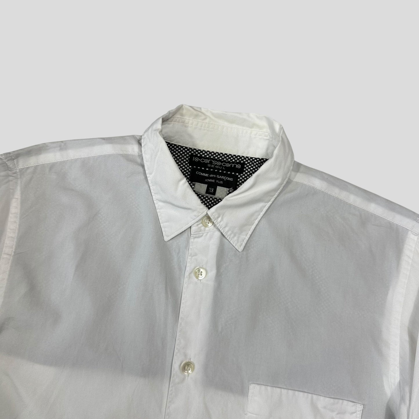 CDG Homme Plus x 10-Corso-Come 2010 Mesh Back Shirt - XS | Default Title, White