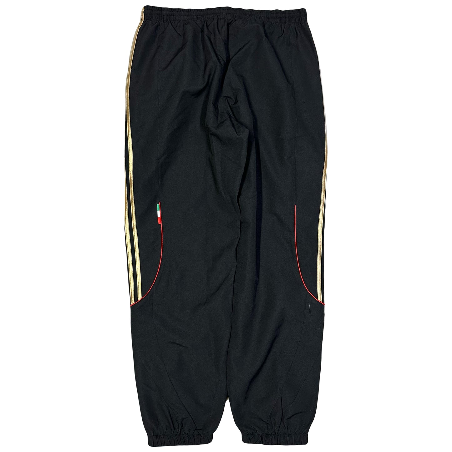 Adidas AC Milan 2010/11 Tracksuit Bottoms In Black & Gold ( M )
