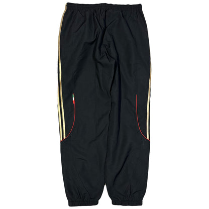 Adidas AC Milan 2010/11 Tracksuit Bottoms In Black & Gold ( M )