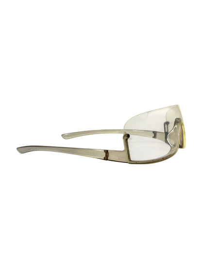 Gucci Vintage Clear Plastic Glasses