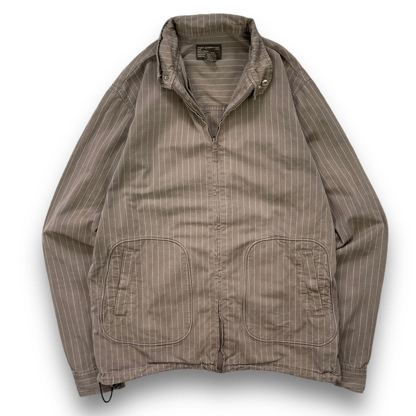 2000's Stussy Pinstripe Work Jacket (L) | Default Title, Multicoloured