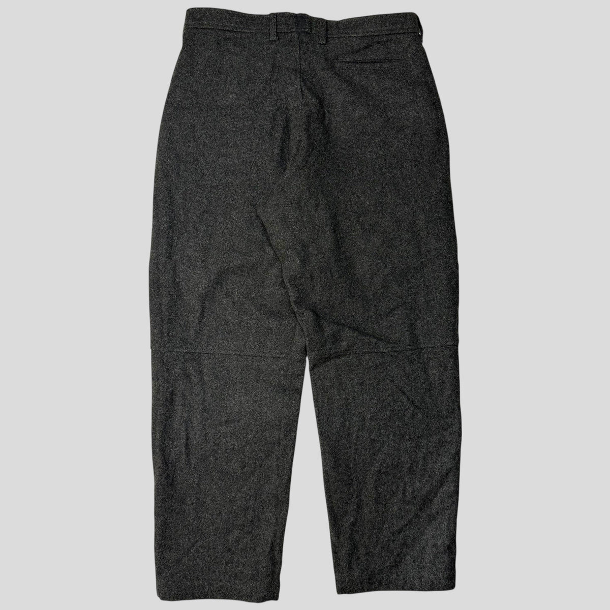 Prada Sport AW99 Heavy Wool Baggy Work Trousers - IT50 | W32, Grey
