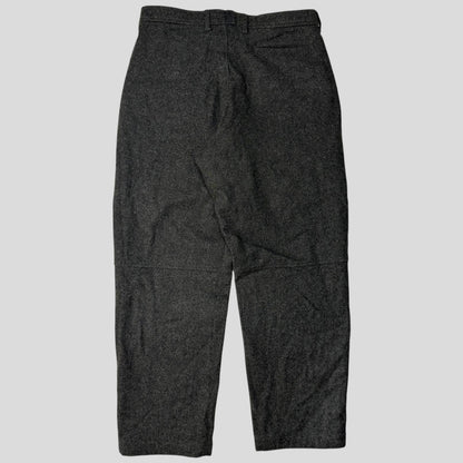 Prada Sport AW99 Heavy Wool Baggy Work Trousers - IT50 | Default Title, Grey