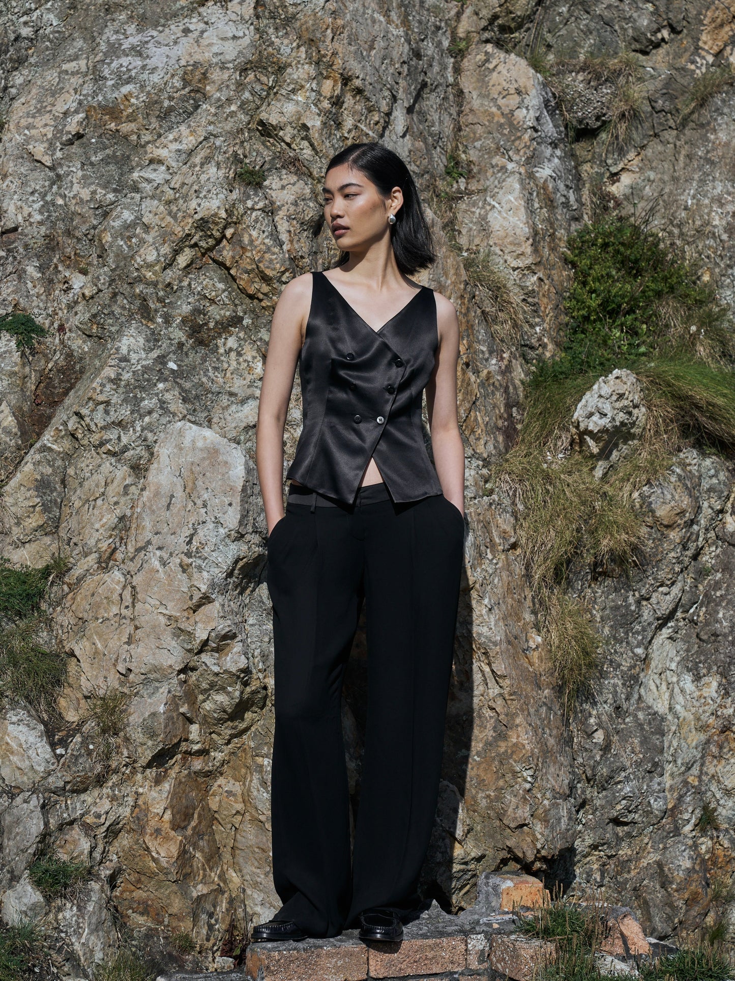 Armani Collezioni 2002 Pure Silk Double Breasted Waistcoat - XS/S