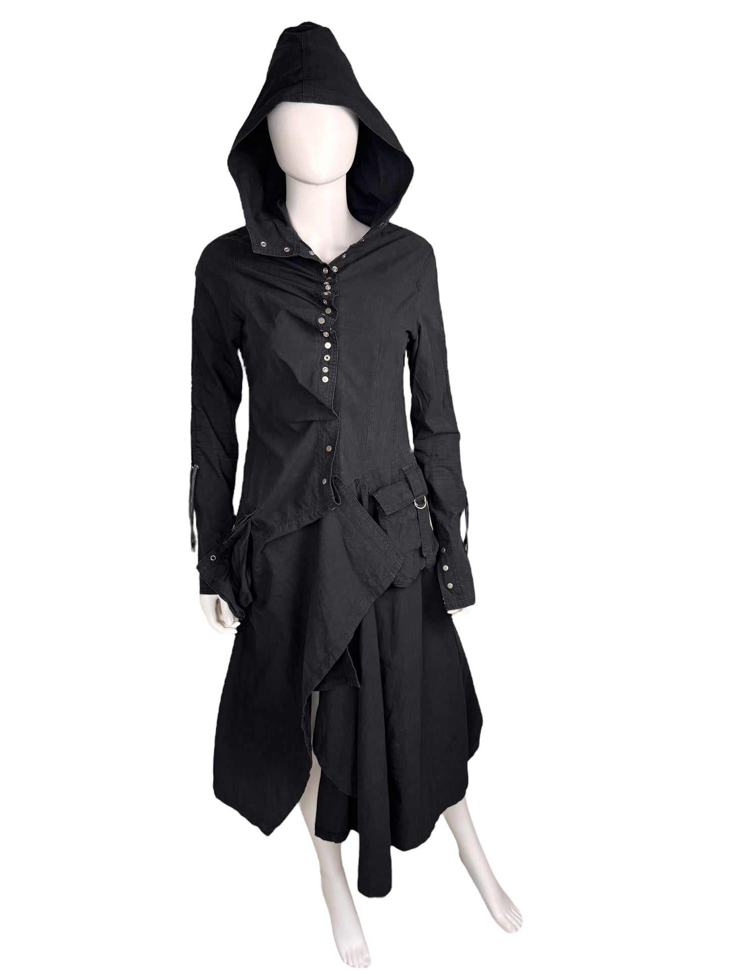 Valesi avant garde coat | XS, Black