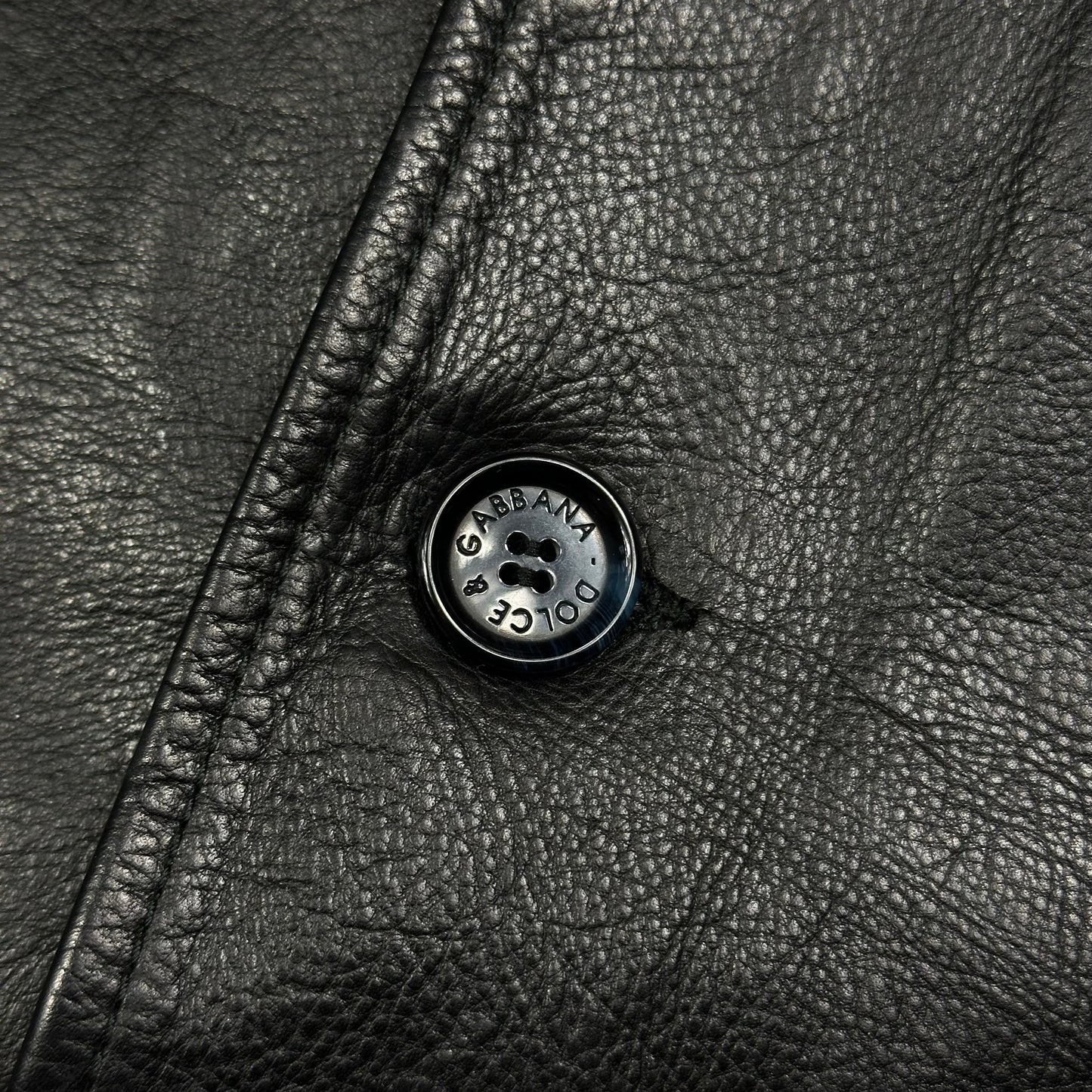 Dolce & Gabbana 00’s Leather Matrix Trench Coat Jacket - IT48 (M/L)