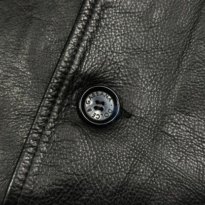 Dolce & Gabbana 00’s Leather Matrix Trench Coat Jacket - IT48 (M/L)