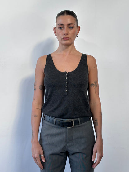 Louis Vuitton Cashmere Silk Sleeveless Vest Top - M