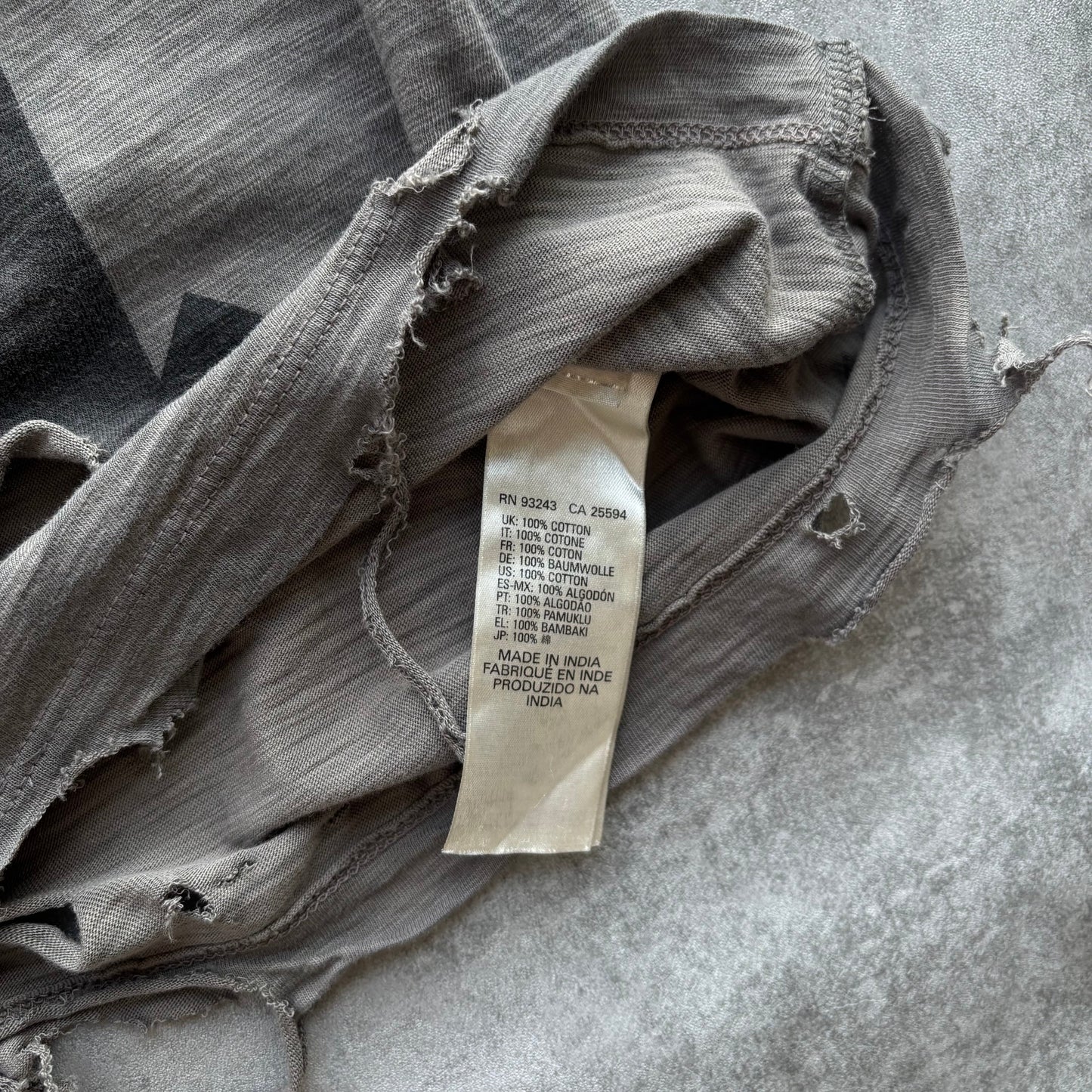 DIESEL DISTRESSED TOP | O/S, Red