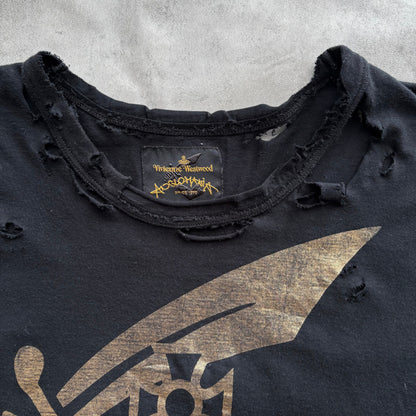 VIVIENNE WESTWOOD DISTRESSED T-SHIRT | O/S, Red