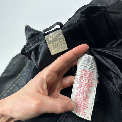 Nike 2007 Tony Spackman Leather Boxy Bomber Jacket - S | Default Title, Black