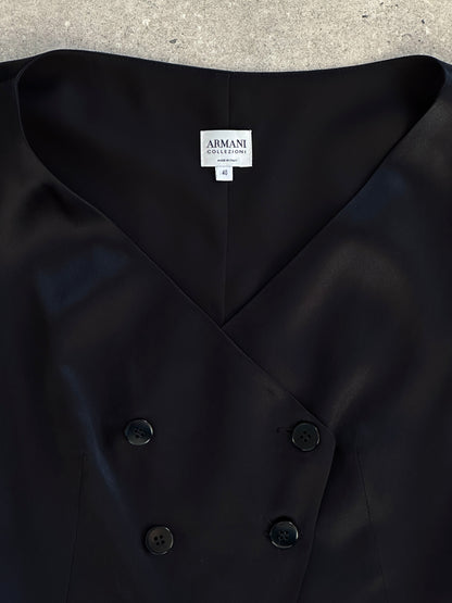 Armani Collezioni 2002 Pure Silk Double Breasted Waistcoat - XS/S