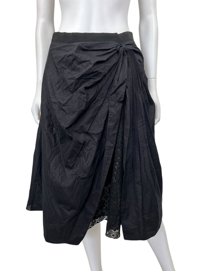 Emporio Armani gathered pleat skirt | Navy, Multicoloured