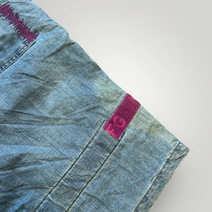 Marithé François Girbaud Cargo Jorts 36”