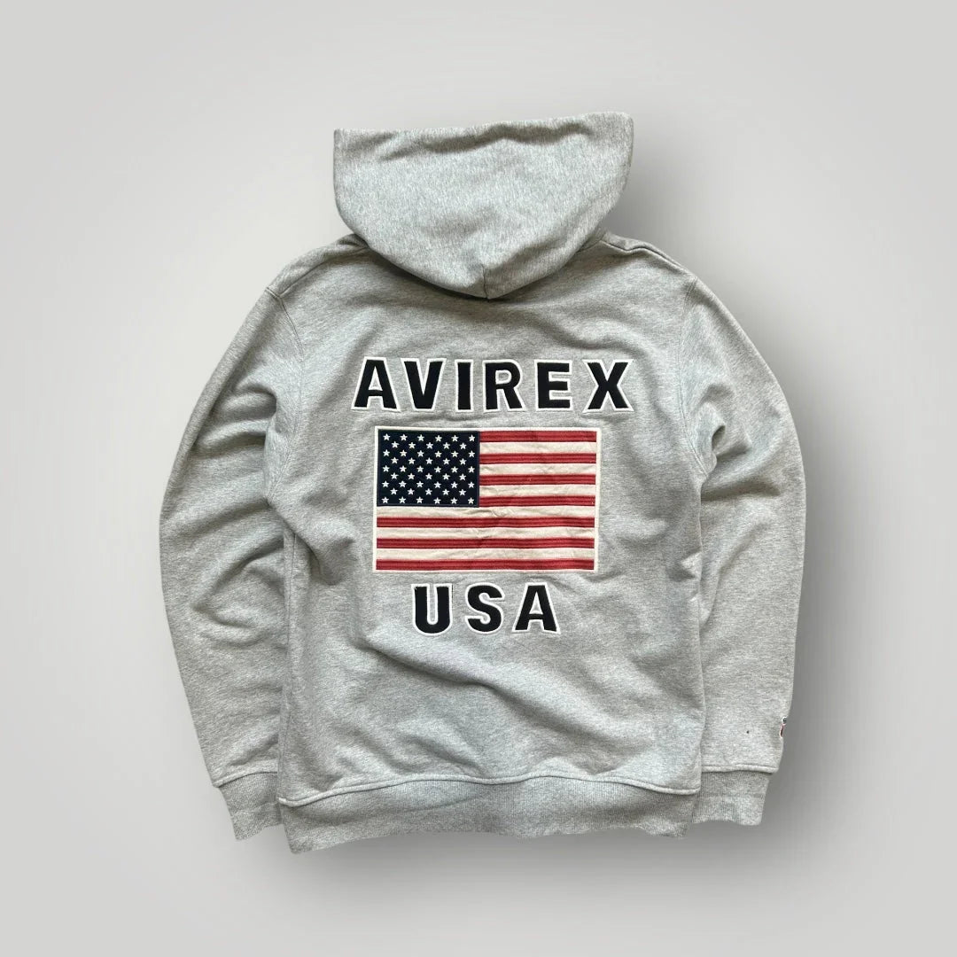 Avirex Deadstock Zip Up Hoodie L/XL