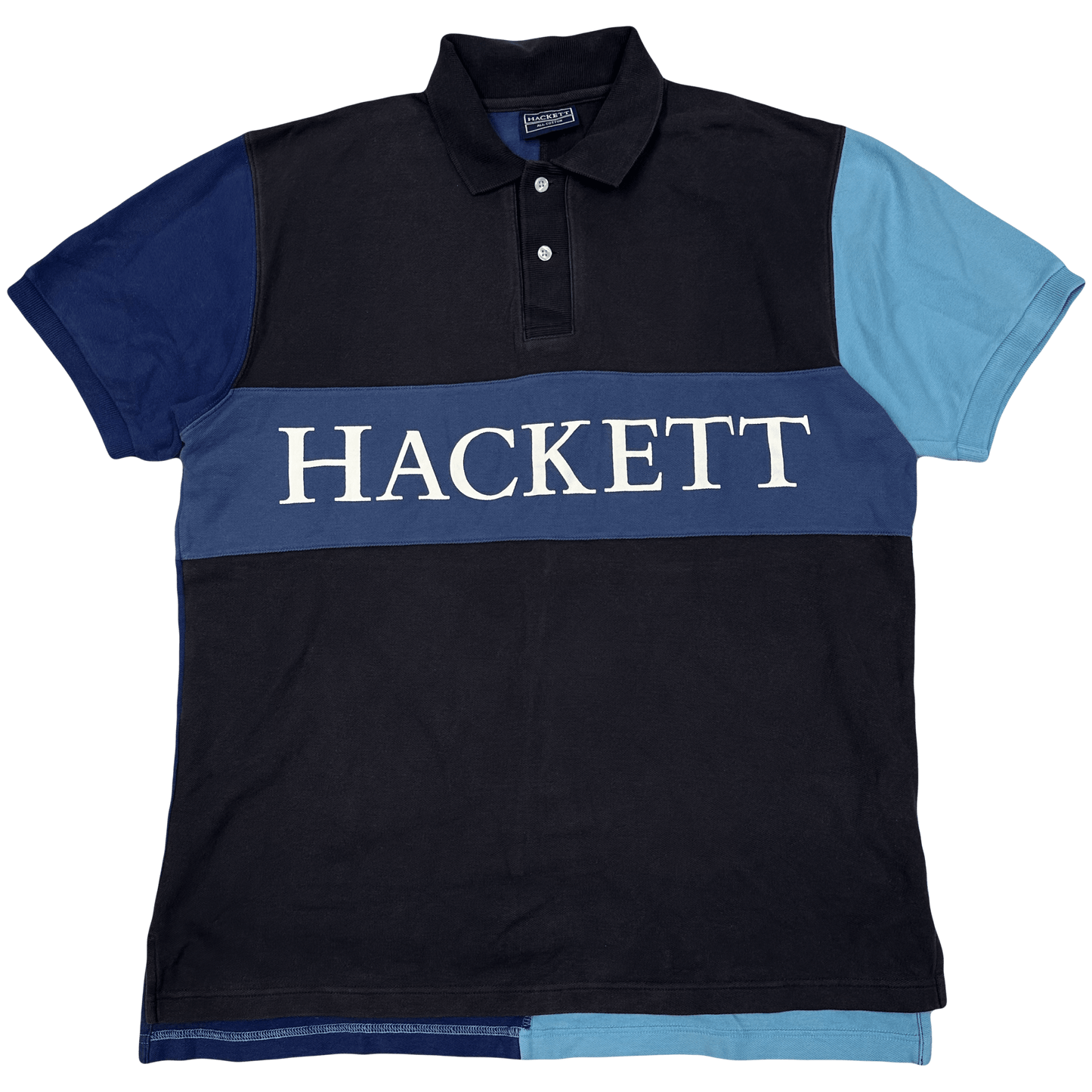 Hackett Polo In Blue & Black ( L ) - Known Source