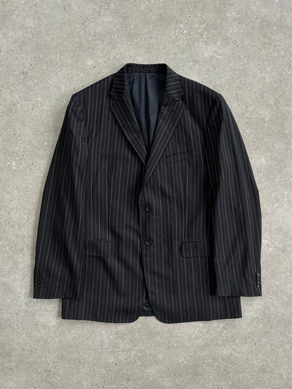 Versace Collection 2000s Stripe Pure Wool Single Breasted Blazer - 46R/XL