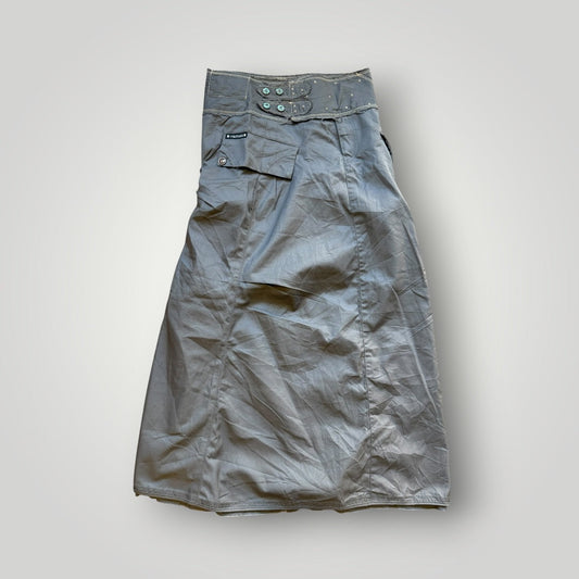 Marithé François Girbaud Midi Skirt S | O/S, Slate Grey