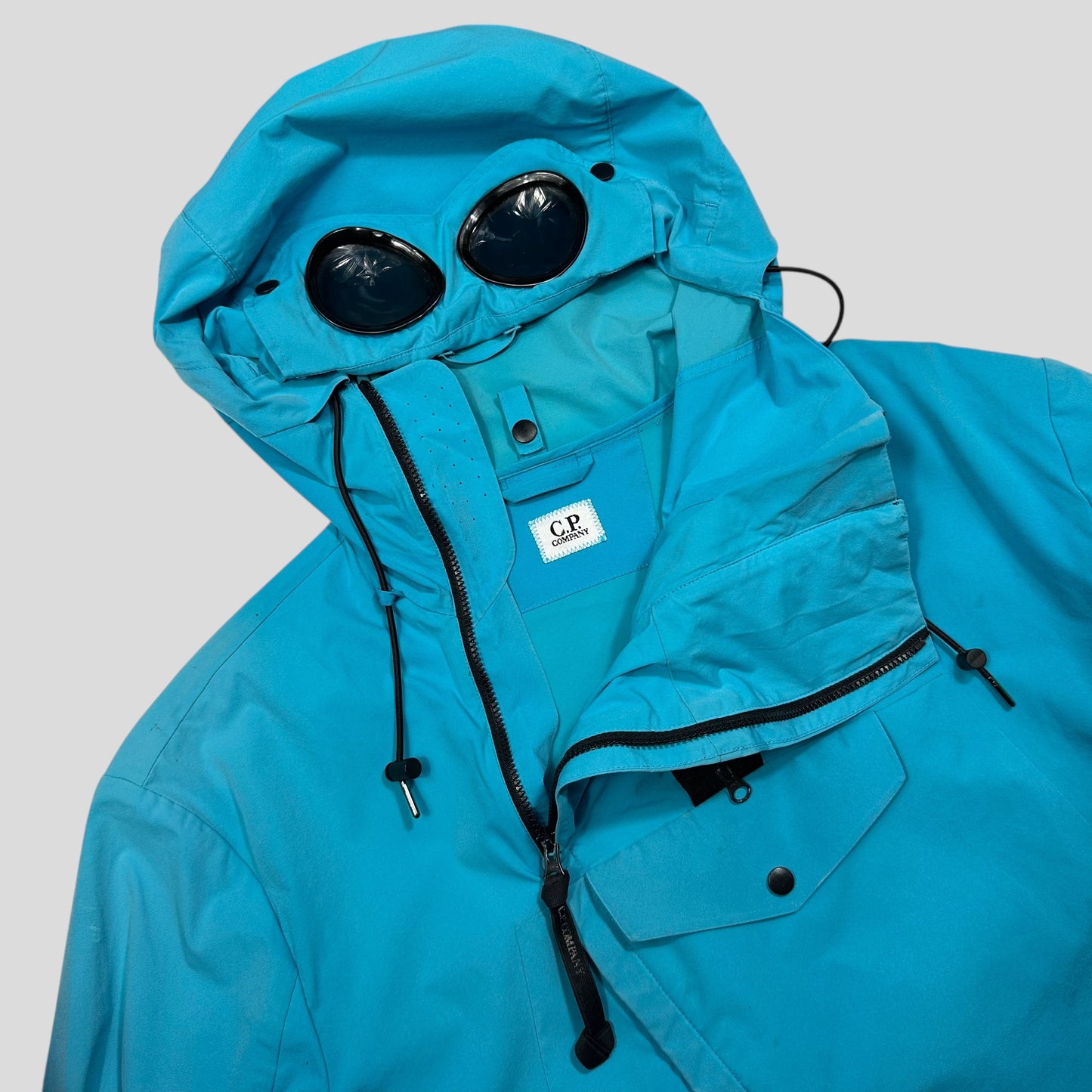 CP Company Aqua Blue Pro-tek Goggle Smock Jacket - IT52 (L)