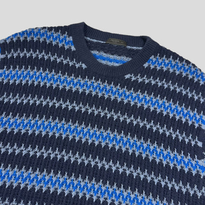 Prada 2019 Lightning Cashmere Wool Logo Knit - IT54 (L) | Black