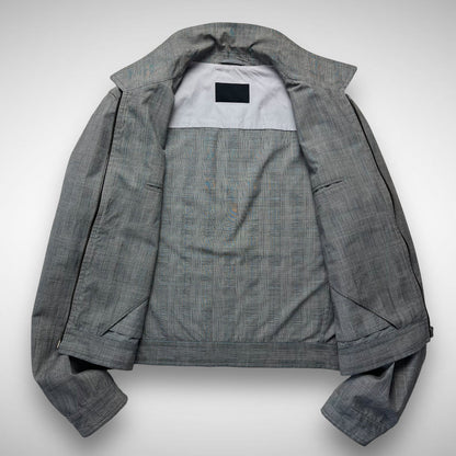 Prada ‘Prince de Galles’ Plaid Wool Blouson Jacket