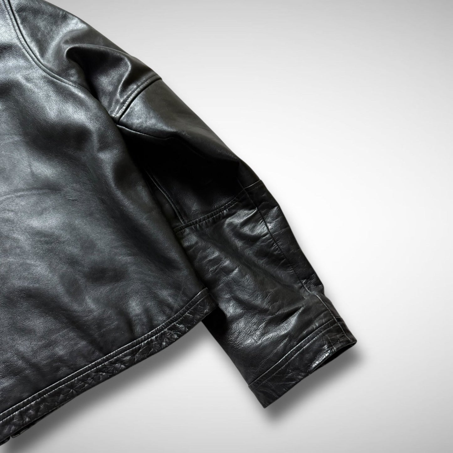 DKNY Jeans Leather Biker Jacket (2000s)