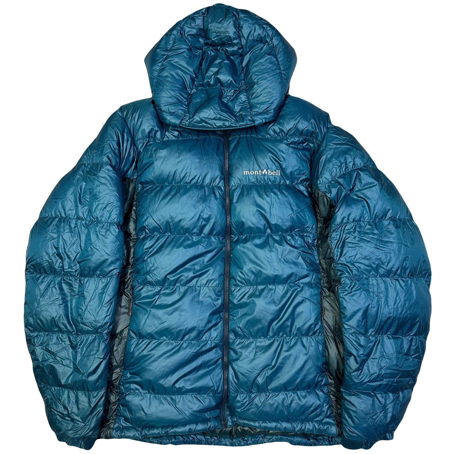 Montbell Alpine Down Parka Puffer Jacket In Blue ( L )
