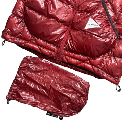 And Wander Red Pertex Diamond Stich Down Jacket