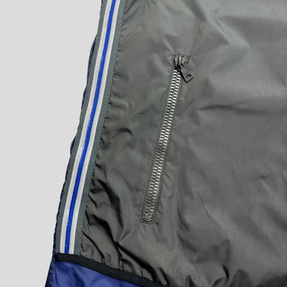 Prada Sport SS00 Gel Seam Convertible Nylon Gilet - IT52 | Large, Grey