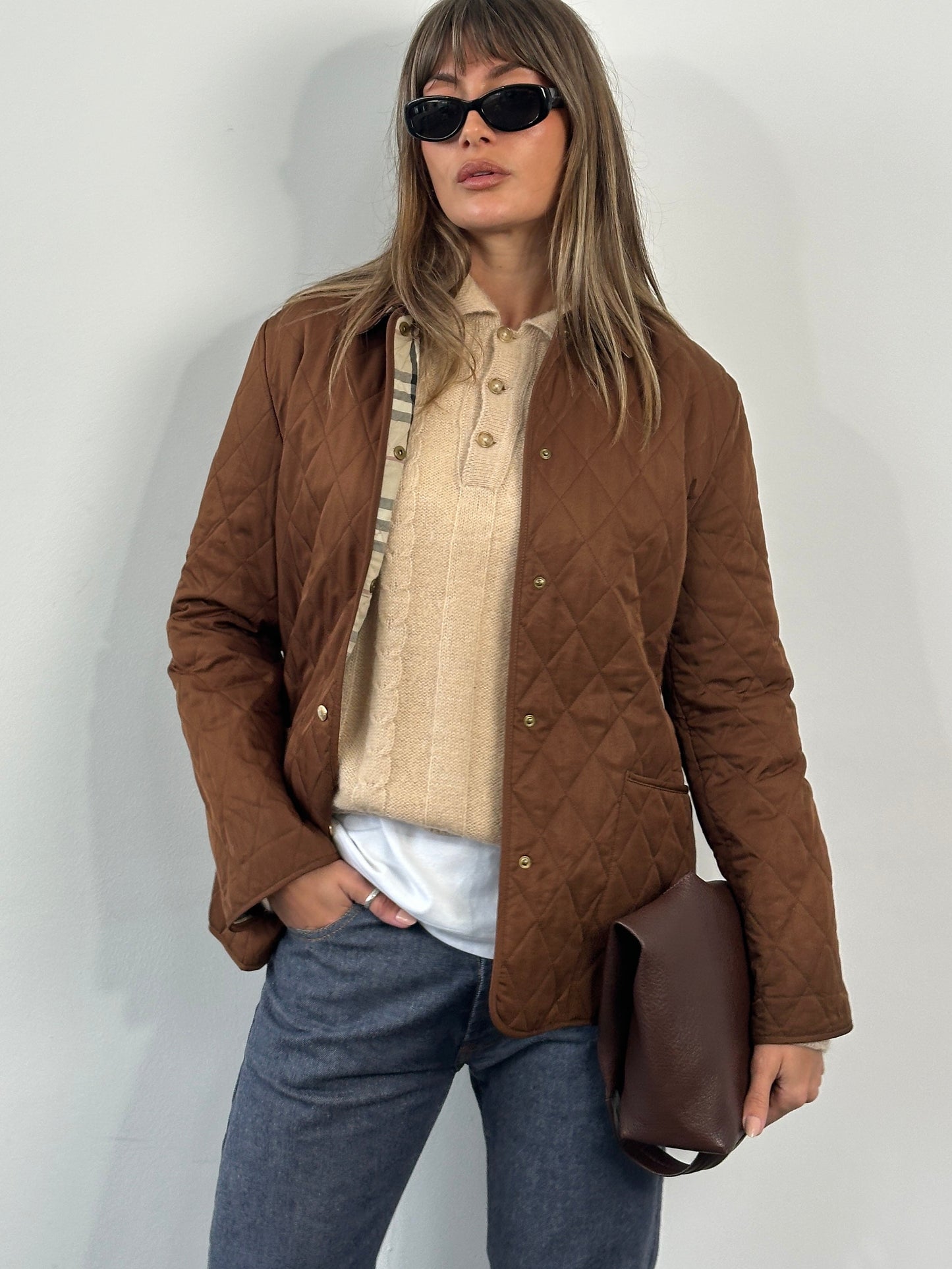 Burberry 2000s Quilted Nova Check Jacket - M