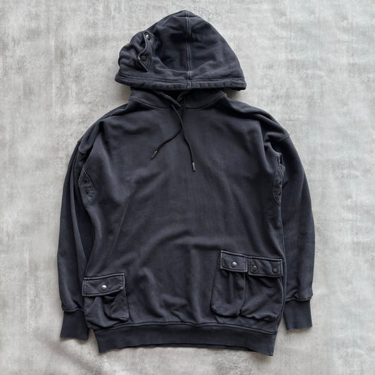 DIESEL UTILITY HOODIE | O/S, Charcoal