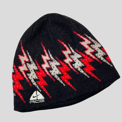 Nike ACG FW07 Thunderbolt Graphic Lungs Logo Skullcap Beanie - S/M | O/S, Grey