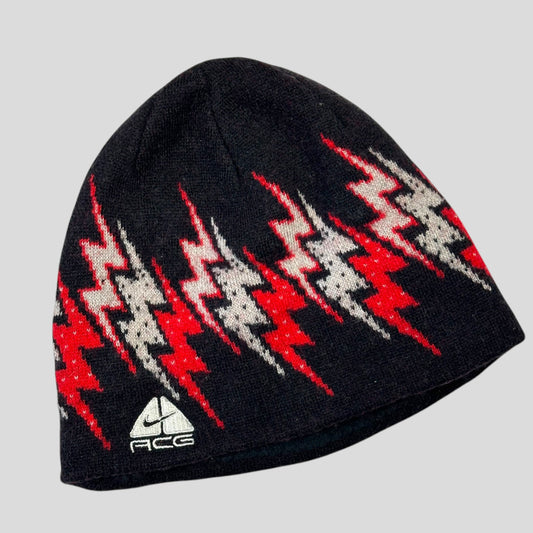 Nike ACG FW07 Thunderbolt Graphic Lungs Logo Skullcap Beanie - S/M | O/S, Grey