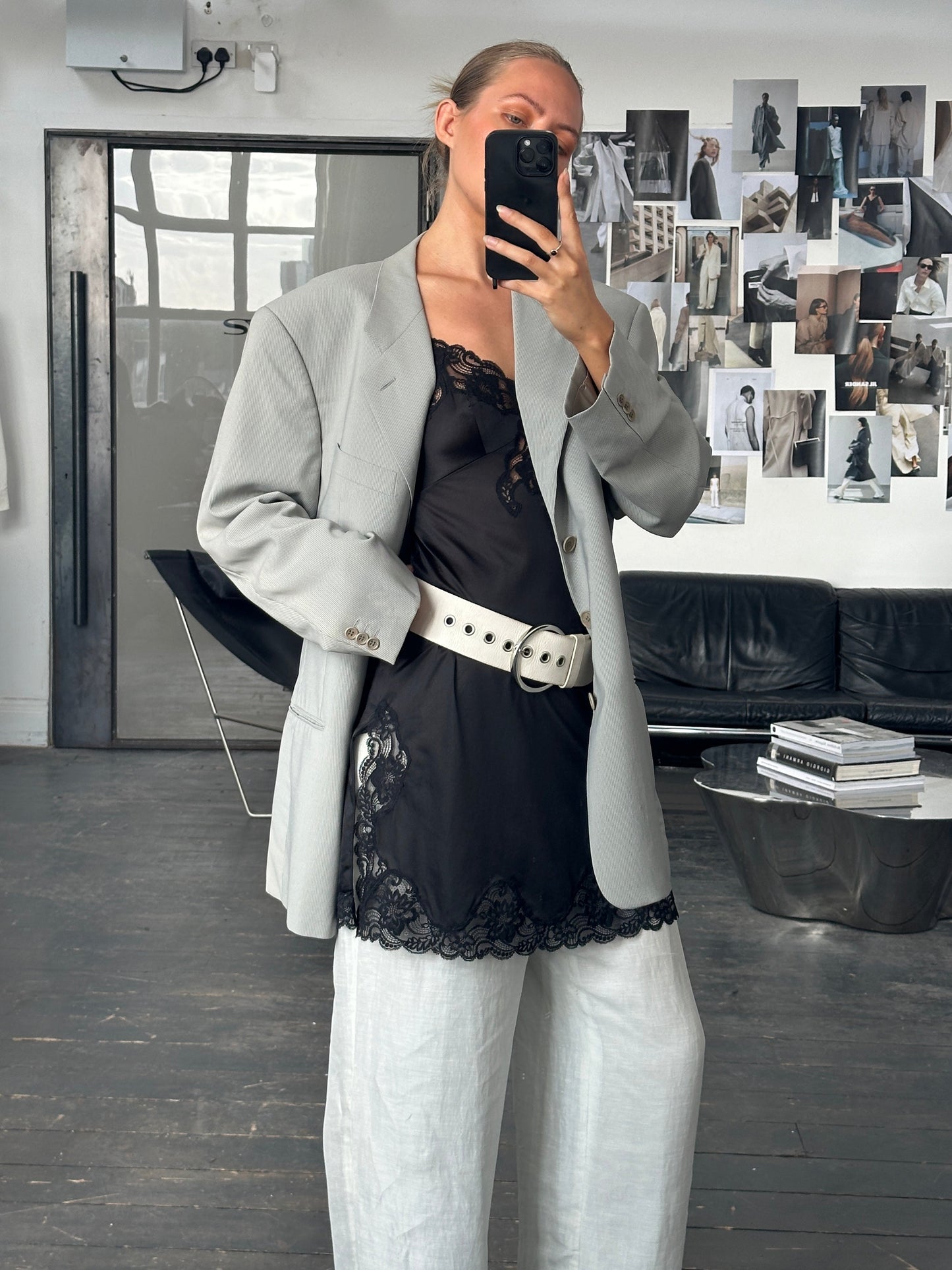 Giorgio Armani Le Collezioni 1990s Wool Single Breasted Blazer - 44R/XL