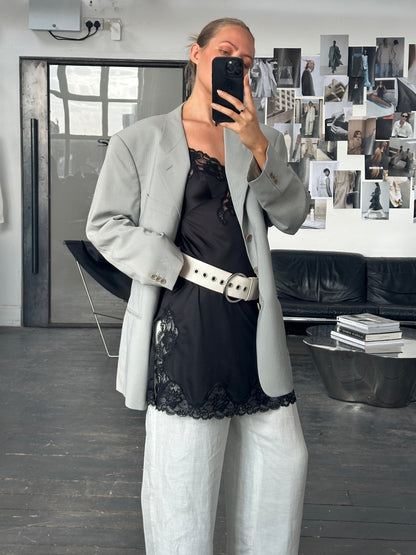 Giorgio Armani Le Collezioni 1990s Wool Single Breasted Blazer - 44R/XL