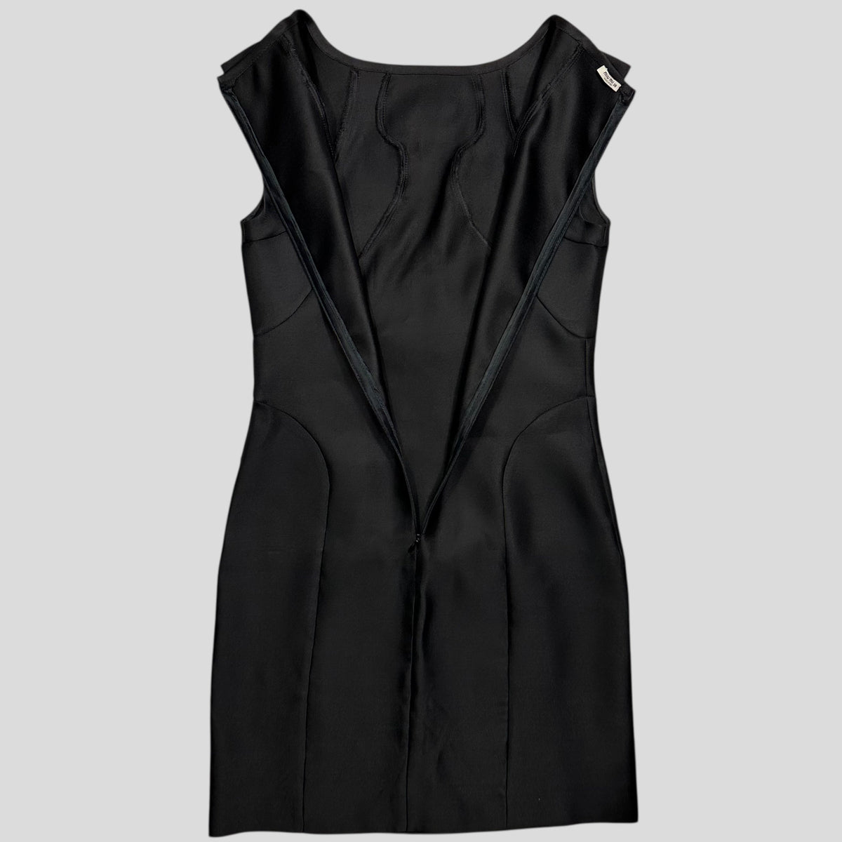 Miu Miu 2008 Silk Technical Panelled Sporty Dress - IT38 (UK8) | Small, Black