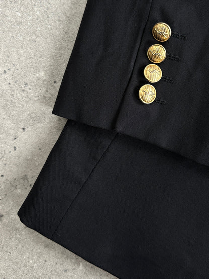 Yves Saint Laurent Pour Homme 1990s Pure Wool Bespoke Button Blazer - 42R/XL