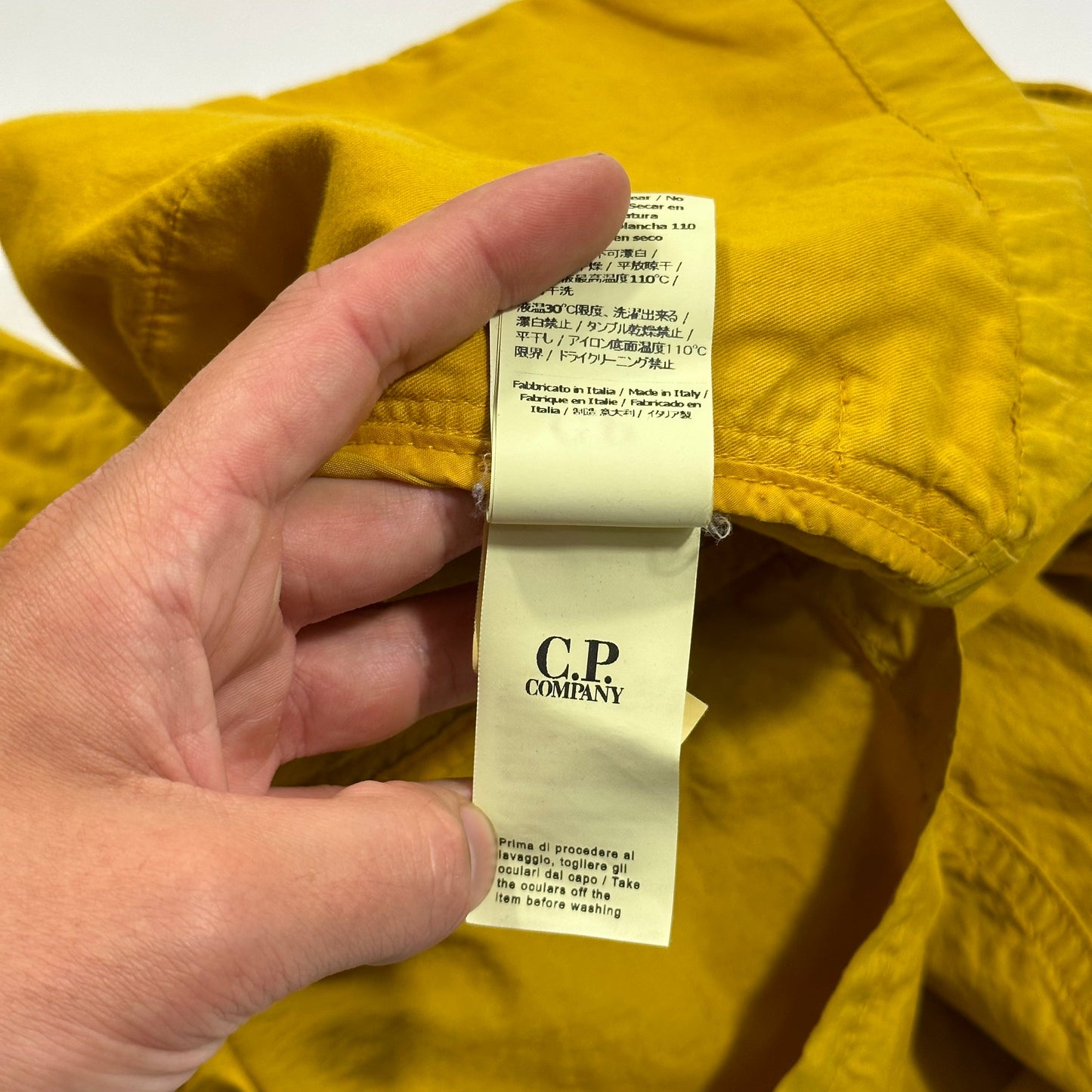 CP Company Mustard Co-nylon Goggle Jacket - M