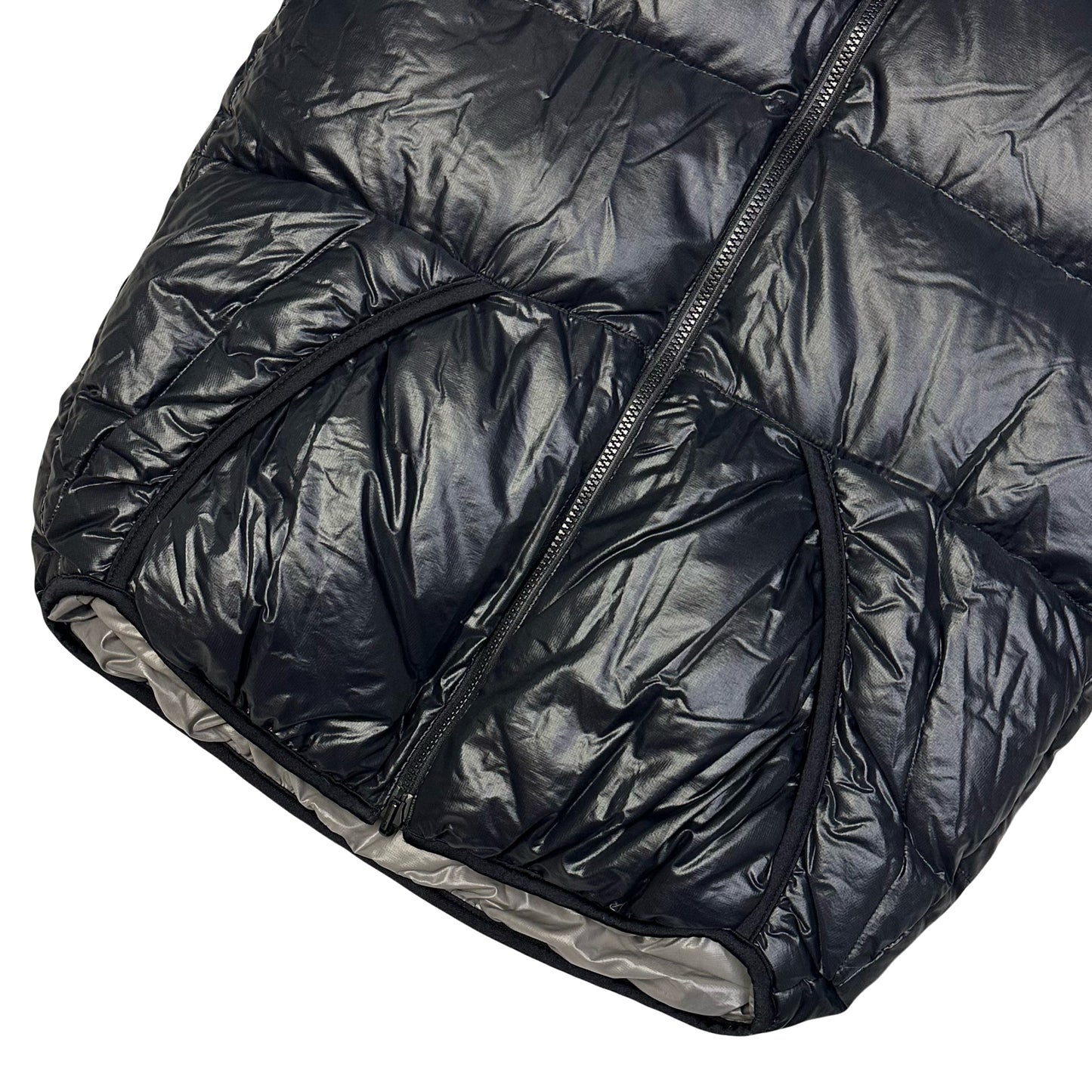 Camp 7 Reversible Puffer Jacket In Grey & Black ( L )