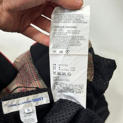 Comme Des Garçons SHIRT AW05 Technical Wool Plaid Jacket - M/L | Default Title, Red