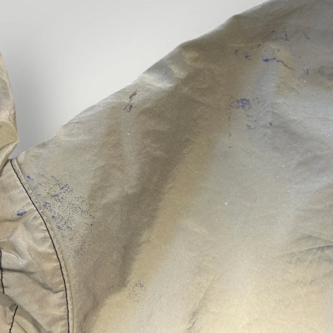 Stone Island SS/17 Black Garment Dyed Plated Reflective Mussola Gommata Jacket XXL