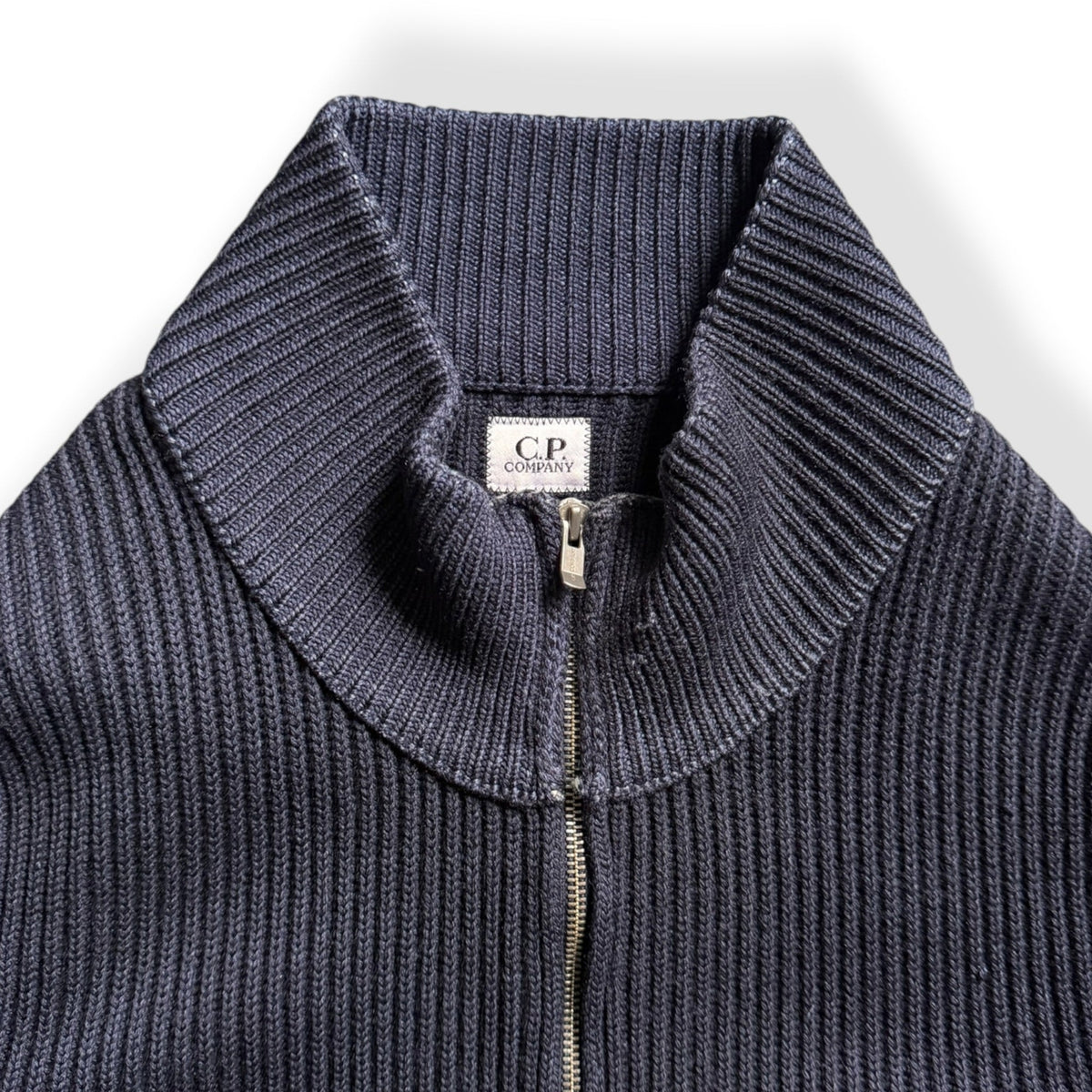 FW2006 CP Company 2in1 Knitted Jumper (L) | Large, Navy