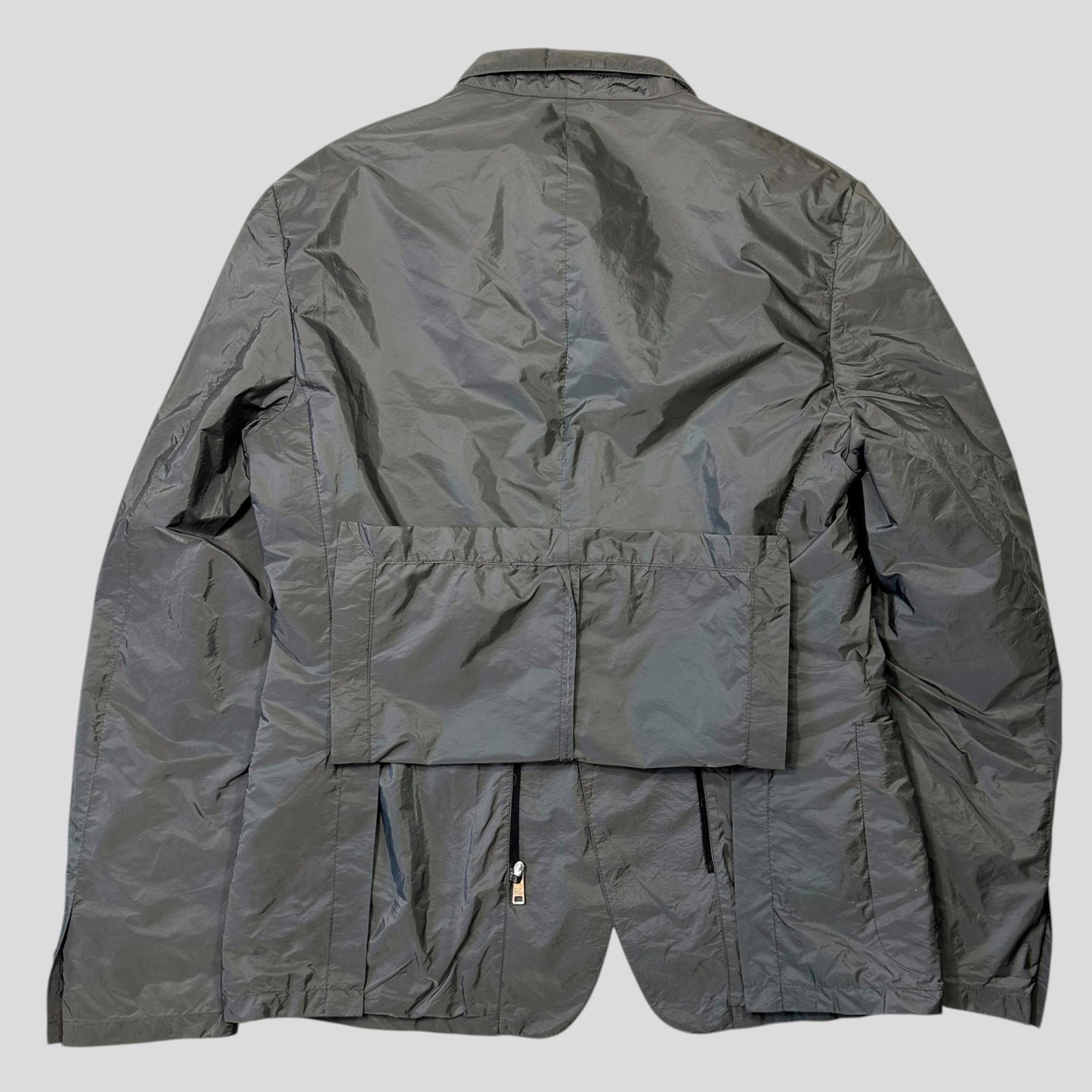 Prada Sport 2014 Nylon PU Shimmer Blazer Jacket - IT54 (L) | Default Title, Multicoloured