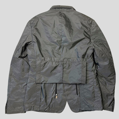 Prada Sport 2014 Nylon PU Shimmer Blazer Jacket - IT54 (L) | Default Title, Multicoloured
