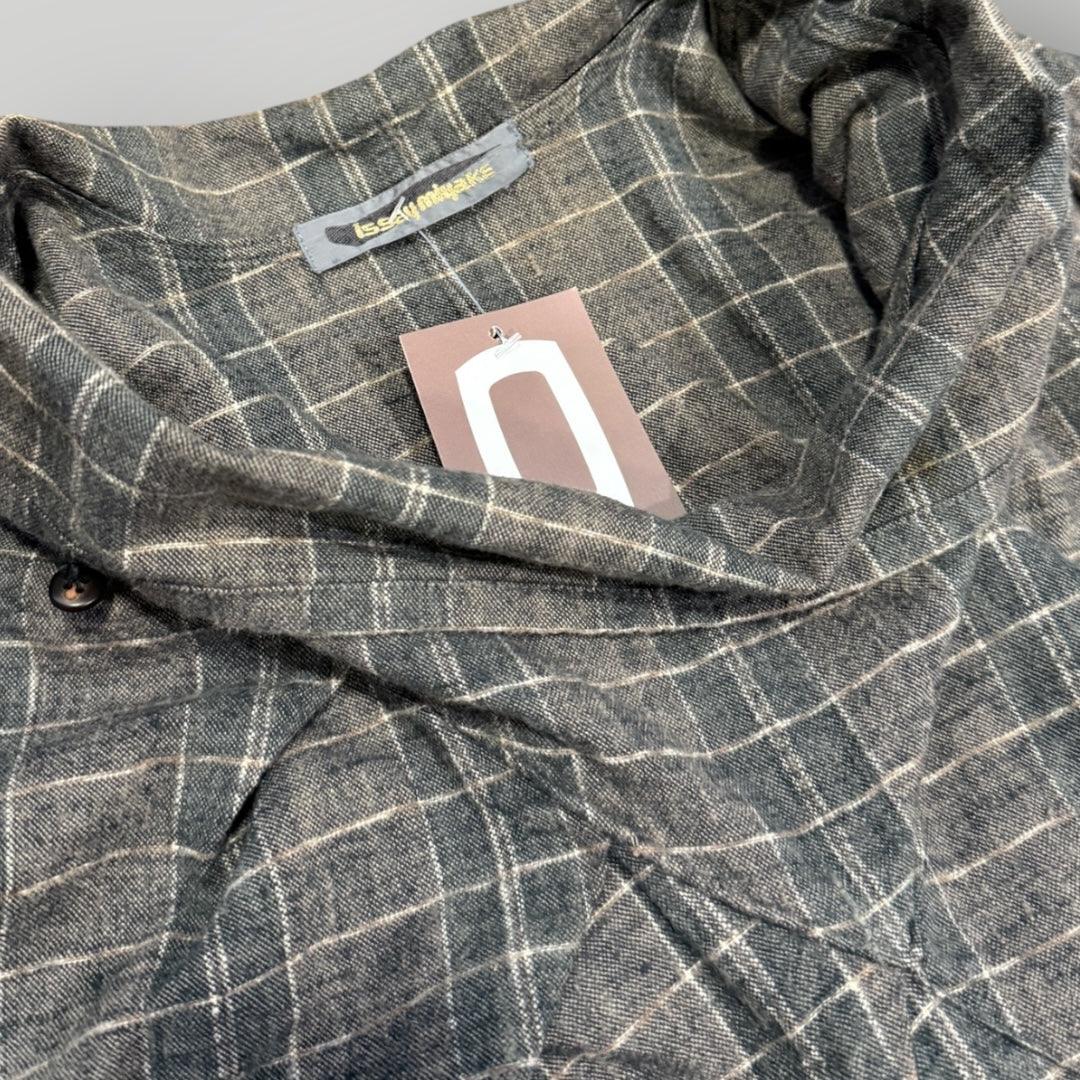 1990's Issey Miyake Buttoned Roll Collar Pullover S/M