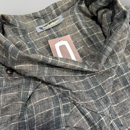 1990's Issey Miyake Buttoned Roll Collar Pullover S/M