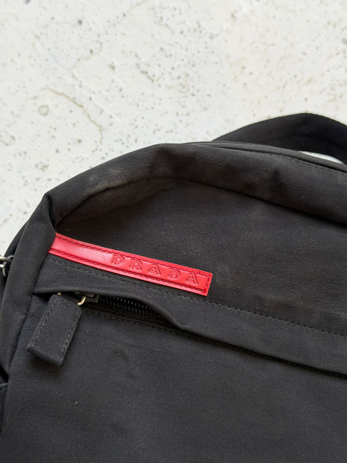 fw1999 prada sport neoprene sling backpack | O/S, Black