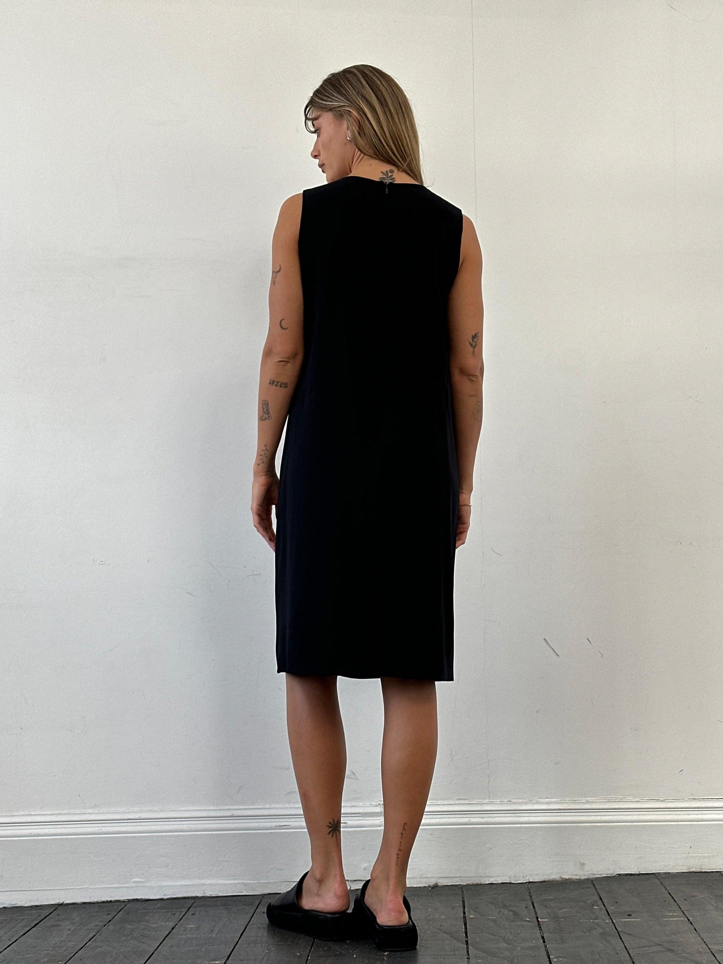 Max Mara Sleeveless Pocket Midi Dress - L - Known Source